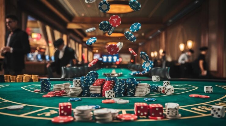 Red Tiger live dealer studio with multiple camera angles and professional dealers